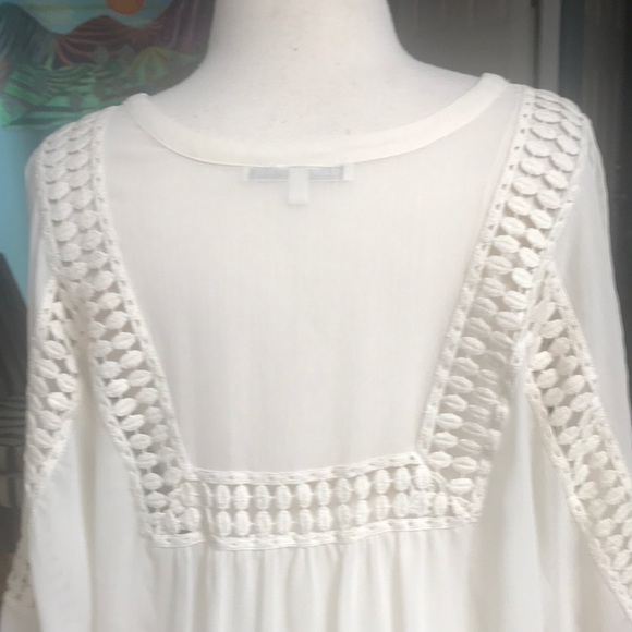 EUC DANIEL RAINN SHEER BLOUSON BLOUSE - Picture 7 of 8